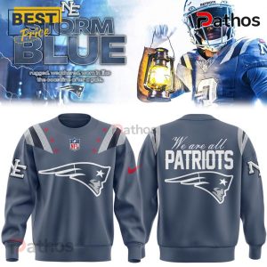 New England Patriots 2025 Rivalries Nor’Easter Storm Blue Hoodie 2 new england patriots 2025 rivalries noreaster storm blue hoodie 3 AajSW