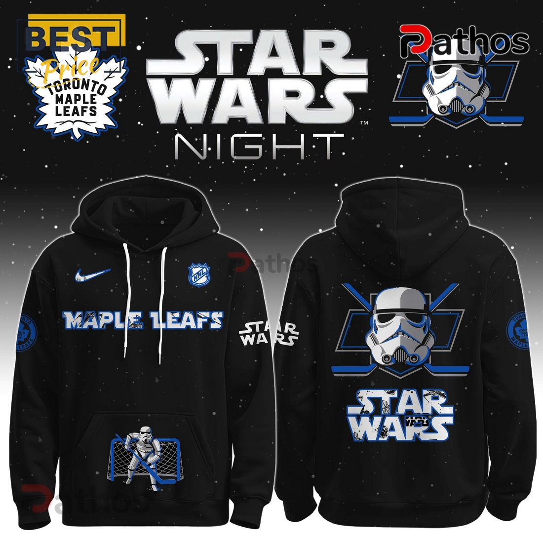 Toronto Maple Leafs x Stormtrooper Limited Edition Hoodie 2025 Toronto Maple Leafs x Stormtrooper Limited Edition Hoodie 2025