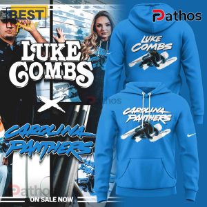 Carolina Panthers x Luke Combs 2025 Blue Hoodie