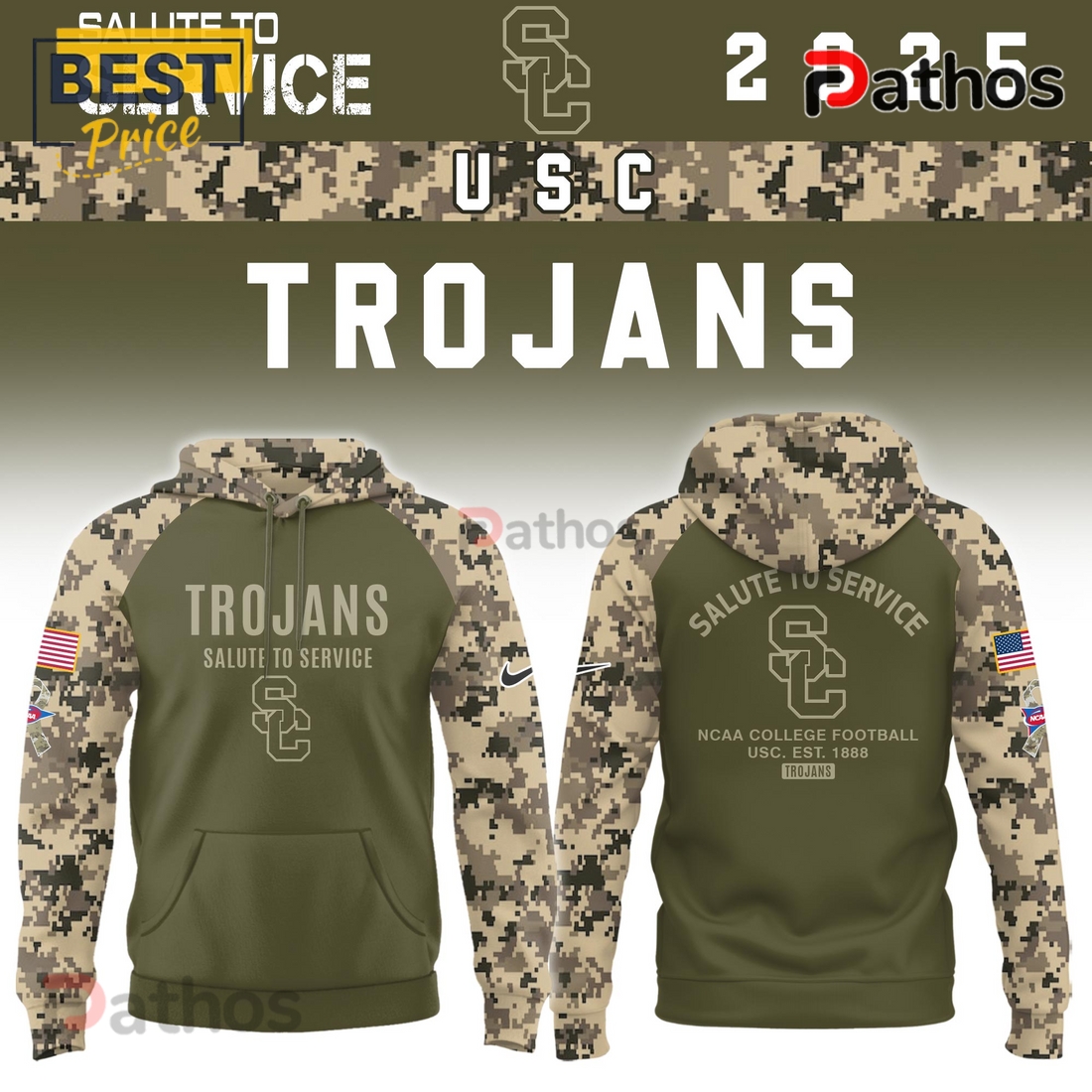 USC Trojans Salute To Service Limited Hoodie 2025 USC Trojans Salute To Service Limited Hoodie 2025