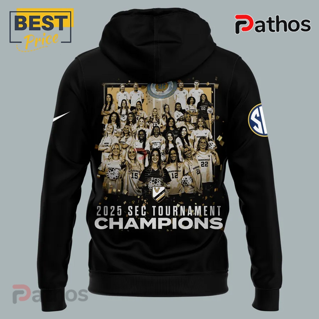 Vanderbilt Commodores 2025 SEC Womens Soccer Hoodie, Long Pants Vanderbilt Commodores 2025 SEC Womens Soccer Hoodie, Long Pants