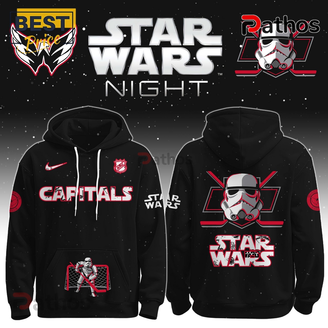 Washington Capitals x Stormtrooper Limited Edition Hoodie 2025 Washington Capitals x Stormtrooper Limited Edition Hoodie 2025