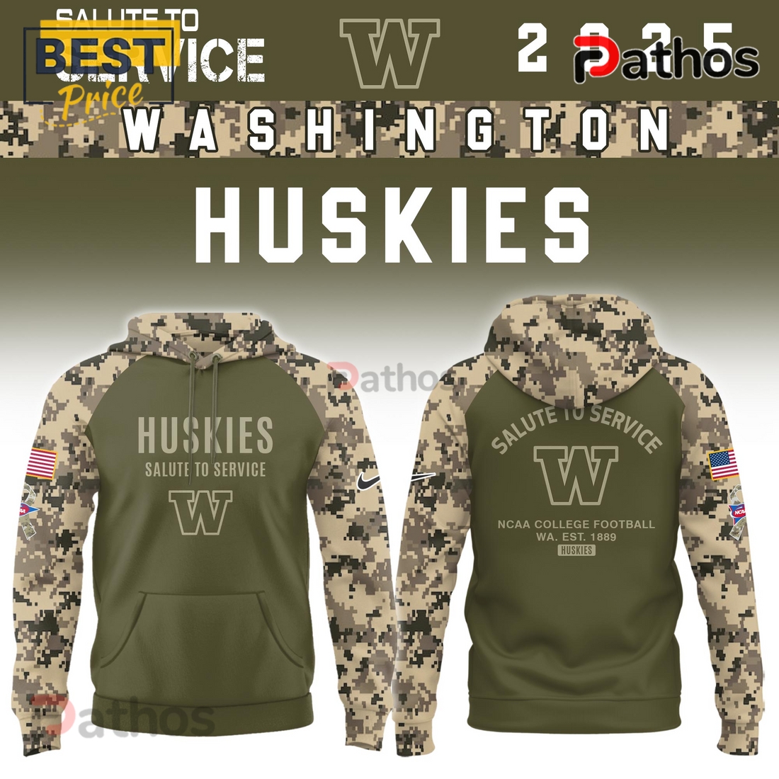 Washington Huskies Salute To Service Limited Hoodie 2025 Washington Huskies Salute To Service Limited Hoodie 2025