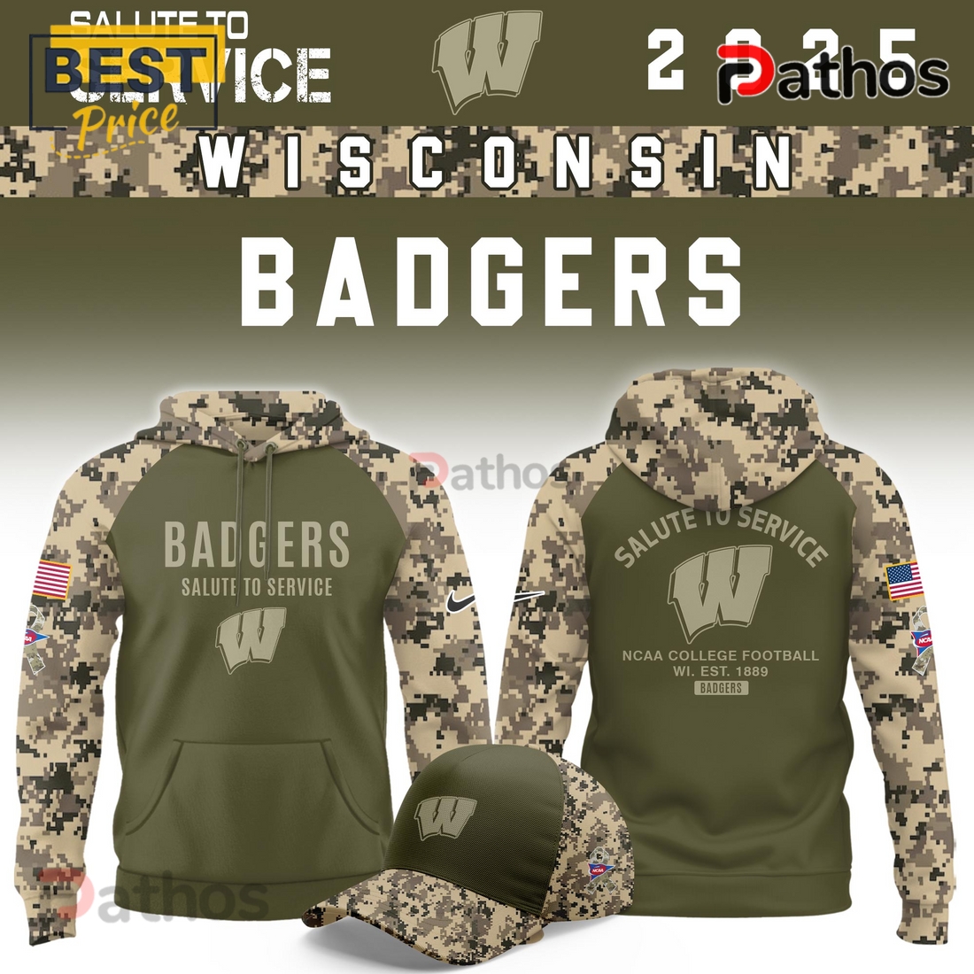 Wisconsin Badgers Salute To Service Limited Hoodie 2025 Wisconsin Badgers Salute To Service Limited Hoodie 2025
