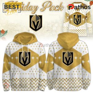 Vegas Golden Knights Gold Knightmas Sweater Hoodie And Cap