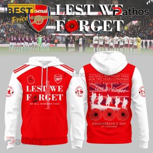 Arsenal FC Lest We Forget Limited Edition Hoodie