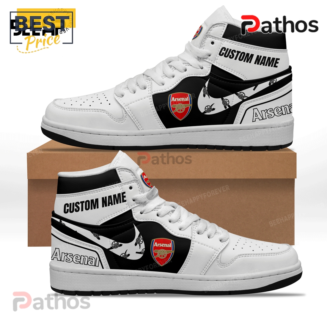Arsenal Custom Air Jordan 1 Sneakers 2025 Arsenal Custom Air Jordan 1 Sneakers 2025