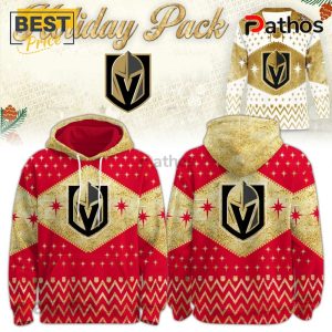 Vegas Golden Knights Red Knightmas Sweater Hoodie And Cap