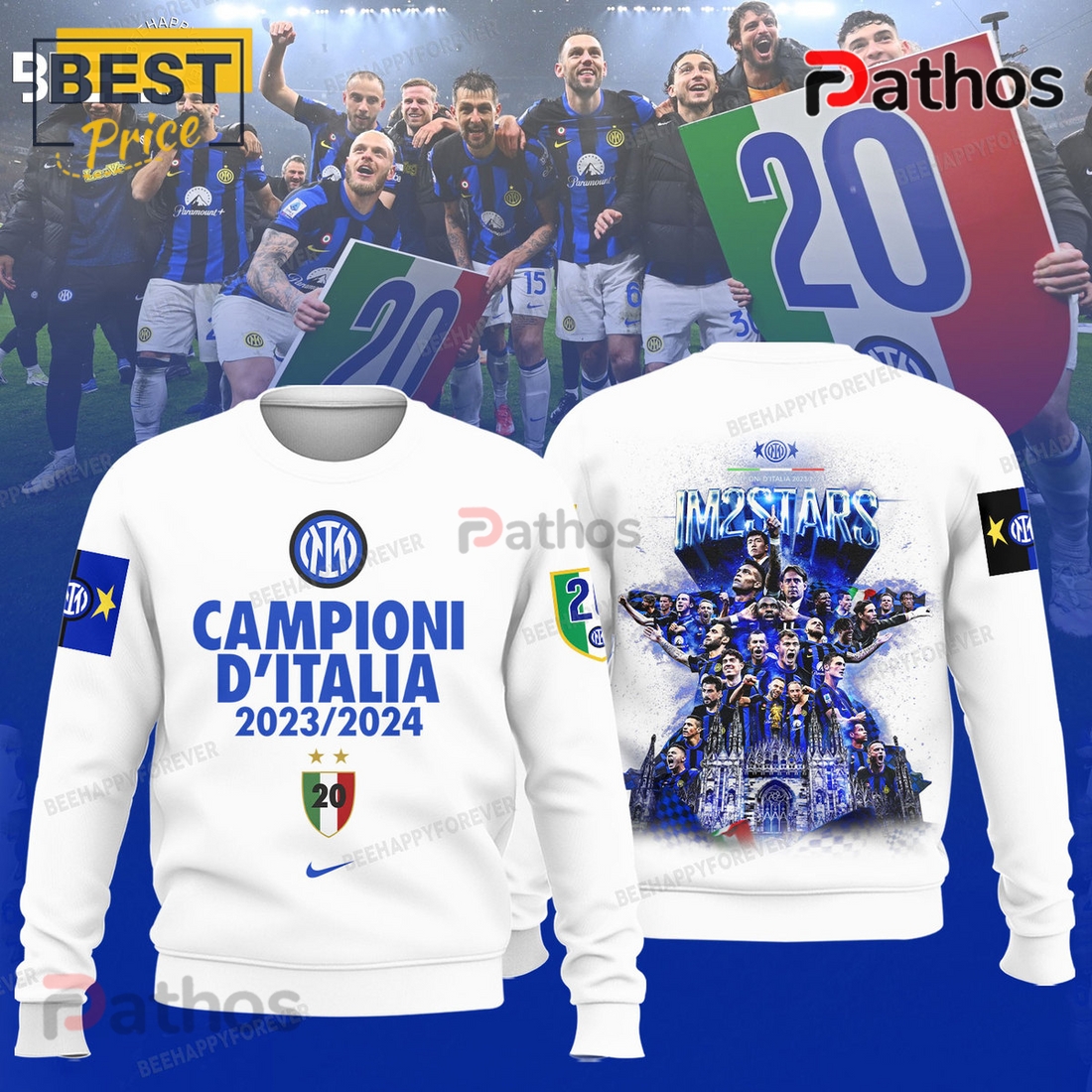 Inter Milan 23 24 Campioni D’Italia Shirt Inter Milan 23 24 Campioni D’Italia Shirt