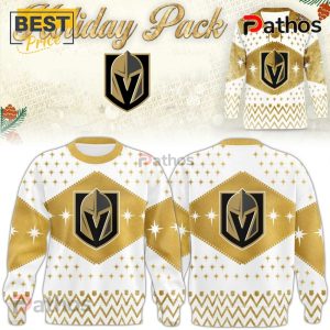 Vegas Golden Knights Gold Knightmas Sweater Hoodie
