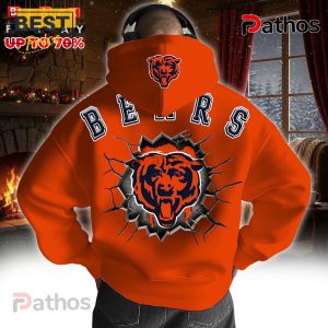 chicago bears cracked nike logo hoodie joggers set 2 W3ckA