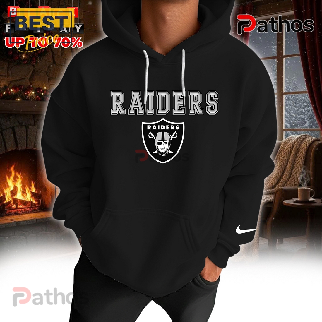 Las Vegas Raiders NFL Breakthrough Hoodie Joggers Set Las Vegas Raiders NFL Breakthrough Hoodie Joggers Set