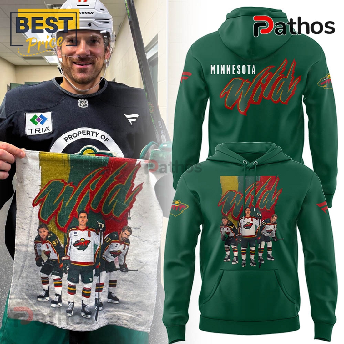 Minnesota Wild Limited Edition Green Hoodie Minnesota Wild Limited Edition Green Hoodie