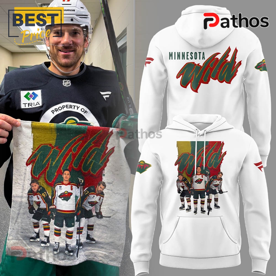 Minnesota Wild Limited Edition White Hoodie Minnesota Wild Limited Edition White Hoodie