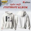 Taylor Swift Evermore Album 2025 White Hoodie