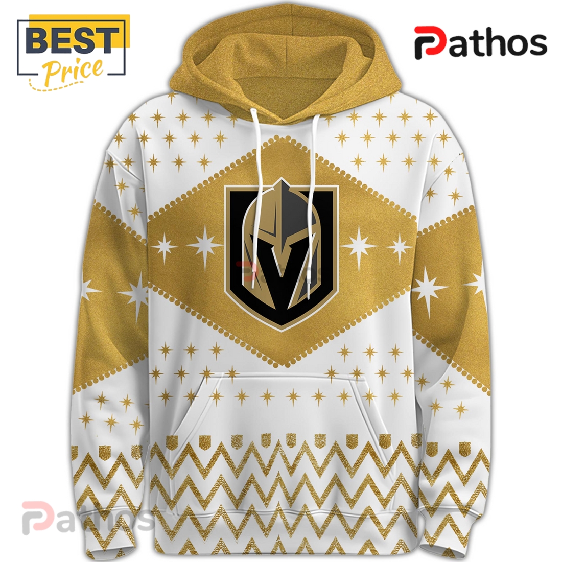 Vegas Golden Knights Gold Knightmas Sweater Hoodie Vegas Golden Knights Gold Knightmas Sweater Hoodie