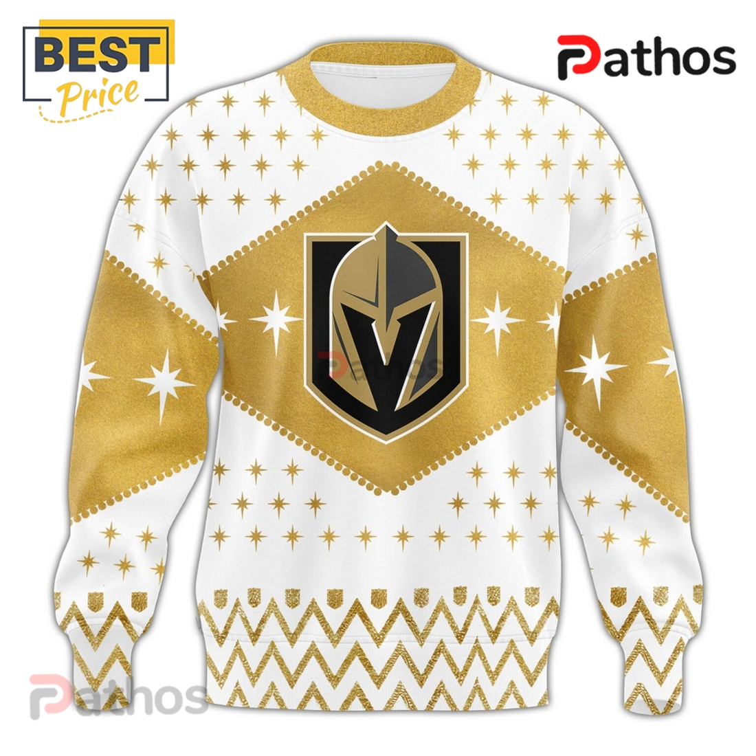 Vegas Golden Knights Gold Knightmas Sweater Hoodie Vegas Golden Knights Gold Knightmas Sweater Hoodie