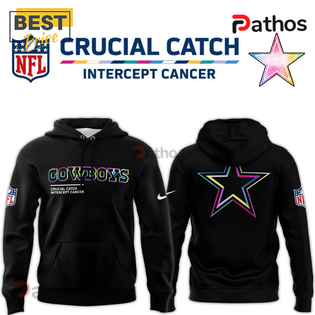 2025 NFL Dallas Cowboys Crucial Catch Hoodie, Cap 2025 NFL Dallas Cowboys Crucial Catch Hoodie, Cap