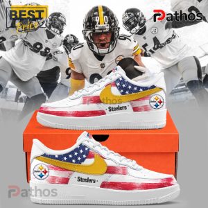 Pittsburgh Steelers Custom Name Air Force 1 Sneakers