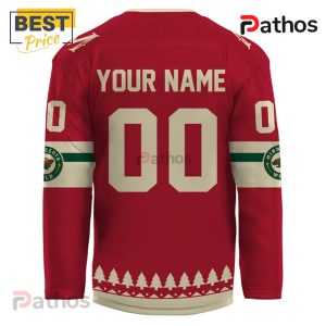 minnesota wild hockey christmas hockey jersey custom name numbers 3 svCNz