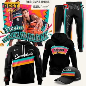 San Antonio Spurs Back To Black City Edition Hoodie