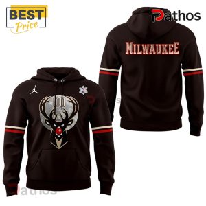 Milwaukee Bucks Christmas Brown Hoodie, Cap 1 milwaukee bucks christmas brown hoodie cap 2 Bt8fu