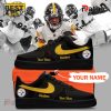 Custom Pittsburgh Steelers Black Edition Air Force 1 Sneakers