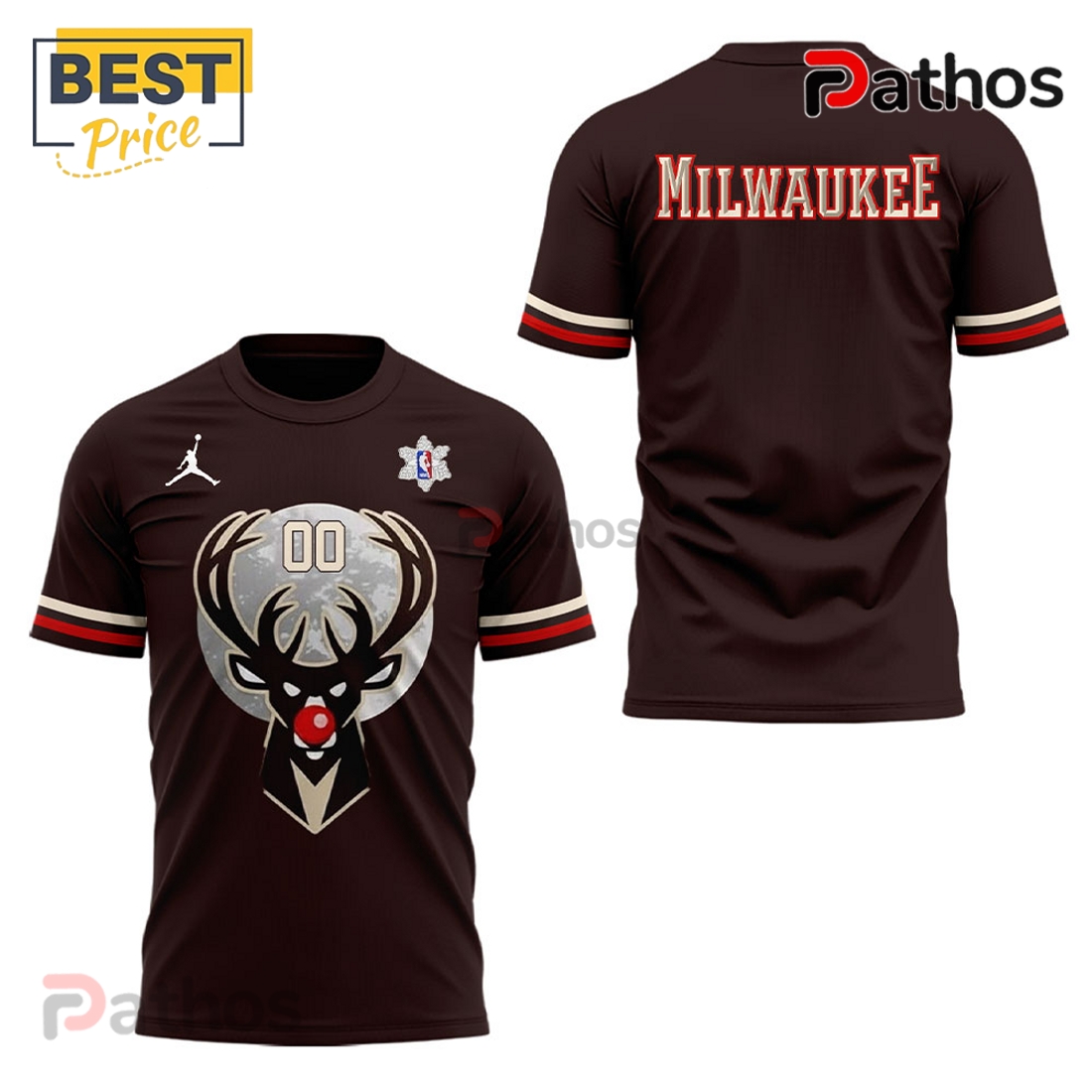 Milwaukee Bucks Christmas Brown Hoodie Limited Edition Milwaukee Bucks Christmas Brown Hoodie Limited Edition