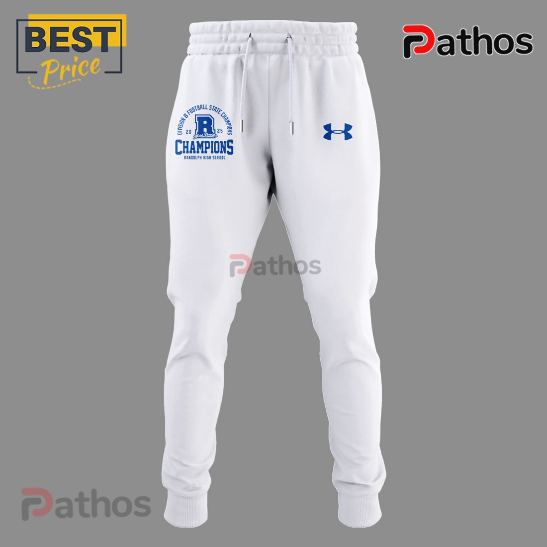 Randolph High School Champions White Hoodie, Cap Randolph High School Champions White Hoodie, Cap