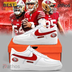 san francisco 49ers air force 1 sneakers custom name gift for fans 2 9kqDL