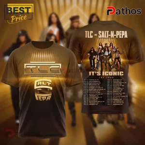 TLC Salt-N-Pepa Iconic Tour Premium All-Over Print Graphic T-Shirt
