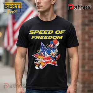 Sonic the Hedgehog Speed of Freedom 3D Graphic Print T-Shirt