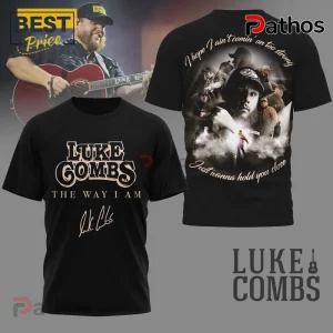 Luke Combs The Way I Am 3D Graphic Print Music Concert T-Shirt 1 Black Luke Combs fan shirt! Front: LUKE COMBS THE WAY I AM signature! Back: Photo collage 'I hope I ain't comin' on too strong Just wanna hold you close'!