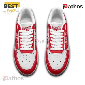 Coca-Cola Nike Air Force 1 Custom Sneakers 4 Red and white low top sneakers featuring a Coca-Cola logo design!
