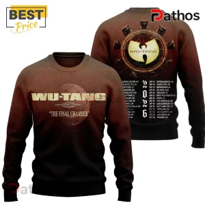 Sweater: Wu-Tang brown gradient, text 