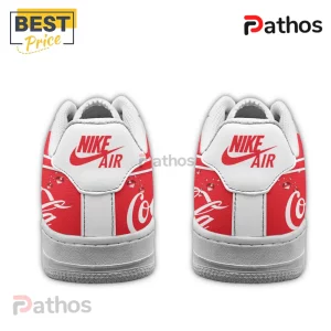 Coca-Cola Nike Air Force 1 Custom Sneakers 3 Red & white Nike Air shoes with Coca-Cola design! 'NIKE AIR' text visible!