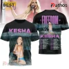 Kesha Music Artist 3D Graphic Concert Tour Premium T-Shirt