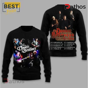 Black The Doobie Brothers Walk This Road Tour sweatshirt! Dates listed! Band member photos!
