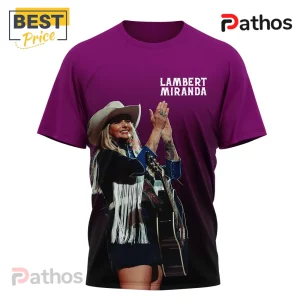 Purple tee with Lambert Miranda graphic! Country music apparel!