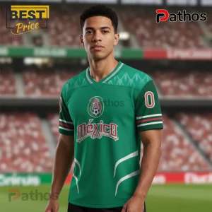 Mexico Football Personalized Custom Name & Number Green Fan Soccer Jersey
