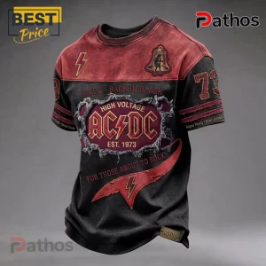 AC/DC Back In Black High Voltage Vintage Distressed T-Shirt