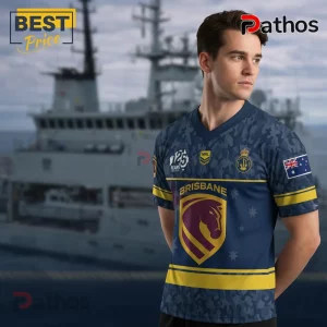 Australian Navy 125th Anniversary Commemorative NRL Brisbane Broncos Camo Jersey