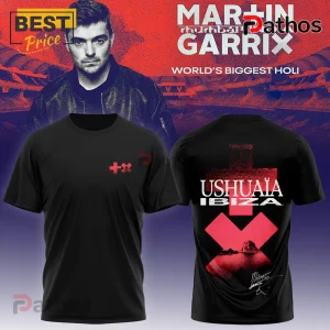 Martin Garrix Ushuaia Ibiza Red X Logo DJ Fan Black T-Shirt