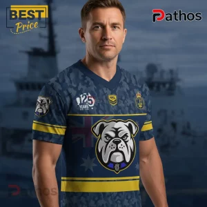 NRL Bulldogs Royal Australian Navy 125th Anniversary Camo Design Jersey