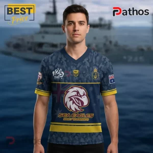 NRL Sea Eagles Royal Australian Navy 125th Anniversary Military Fan Jersey