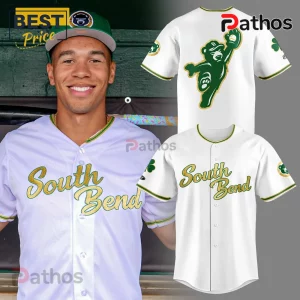 South Bend Cubs St. Patrick’s Day Green Gold Replica Baseball Jersey