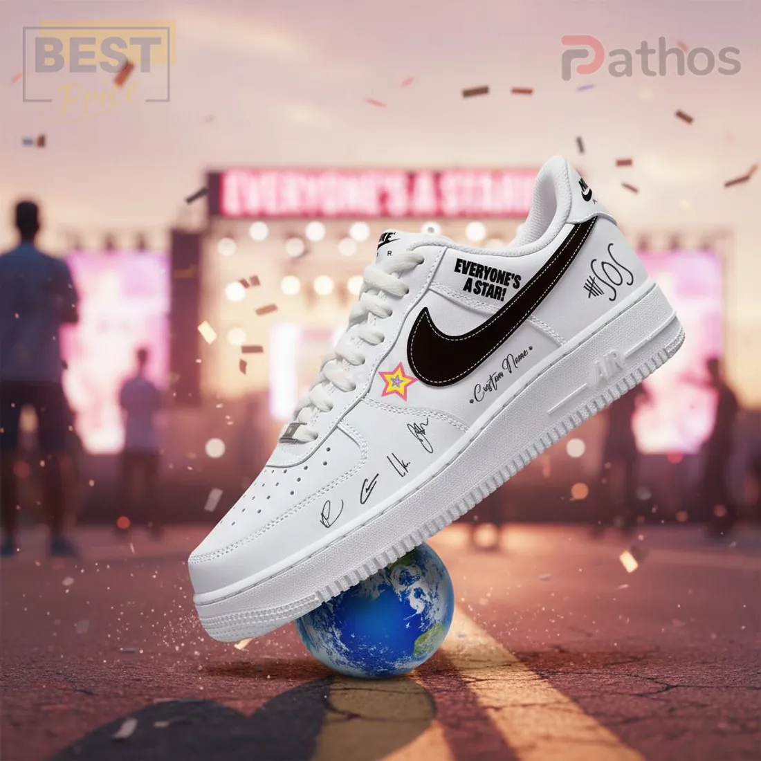 5SOS Everyone’s A Star! World Tour Custom Nike Air Force 1 Sneakers 5SOS Everyone’s A Star! World Tour Custom Nike Air Force 1 Sneakers