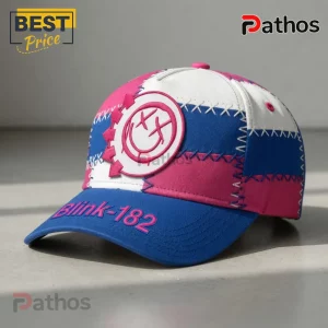 5xzm7lrz blink 182 premium patchwork embroidered smiley face baseball cap 02 durable fabric