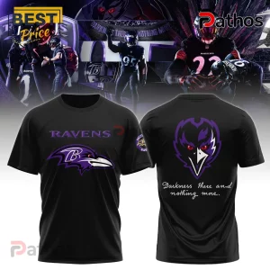 Baltimore Ravens Official Poe Quote Darkness There Graphic T-Shirt