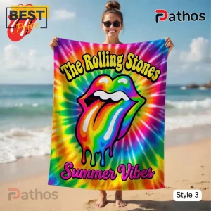 7yzFtouf the rolling stones summer vibes tropical band beach towel 05 lifestyle vibe